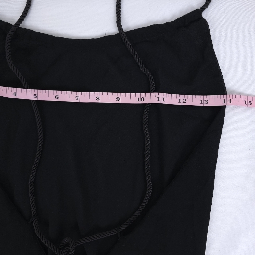 Victorias Secret Sheer Lace Up Maxi With Back Slit Size 4 - Picture 6 of 11